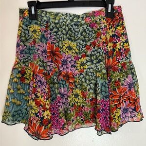 Urban Outfitters Floral Mini Skirt - Multicolor